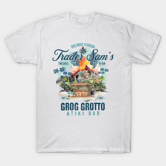 Orlando Trader Sam's Grog Grotto and Tiki Bar 2 Polynesian Resort T-Shirt by Joaddo